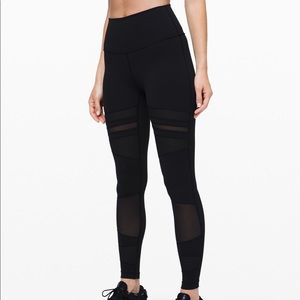 Lululemon Wunder Under High Rise 28” Mix & Mesh